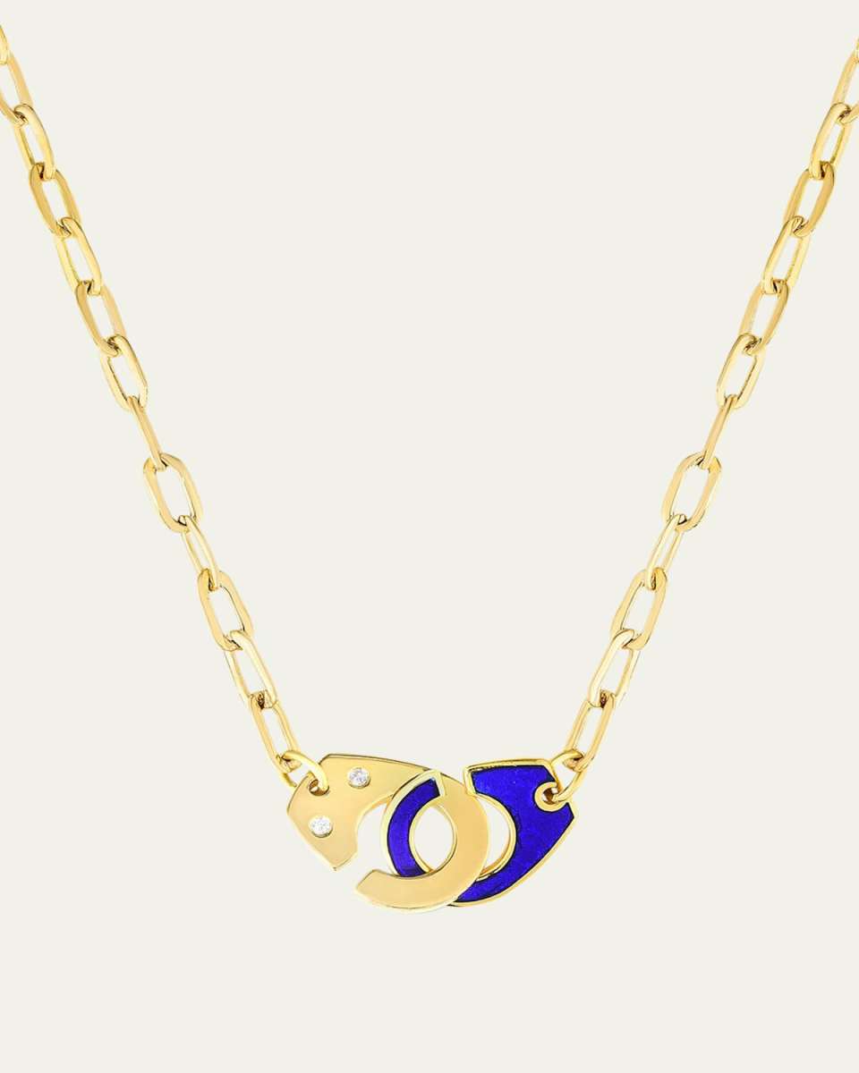 Extra Large Partners in Crime Necklace, Blue